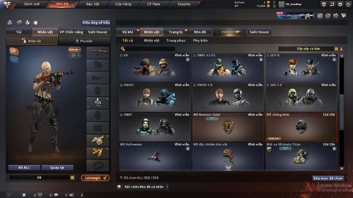 shop acc cf uy tin gia re